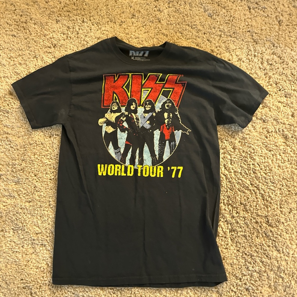 Kiss Black World Tour '77 Tee